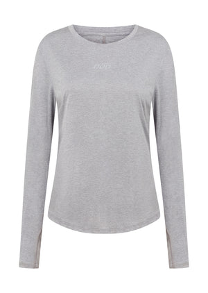 Lorna Jane Amy Dynamic Active Long Sleeve Top - Grey Marl