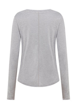 Lorna Jane Amy Dynamic Active Long Sleeve Top - Grey Marl