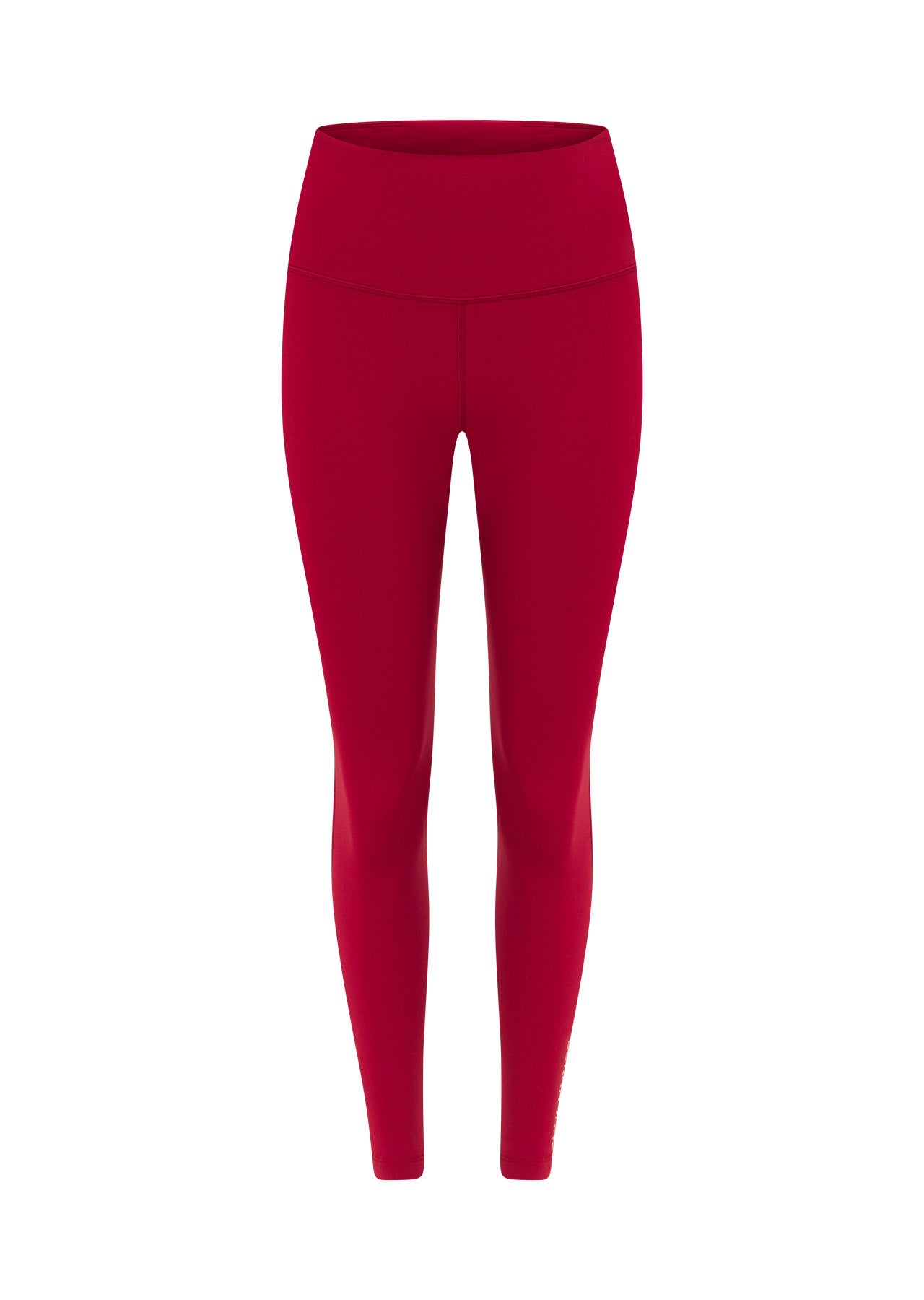 Lorna Jane Lotus No Chafe Phone Pocket Ankle Biter Leggings - Dark Red