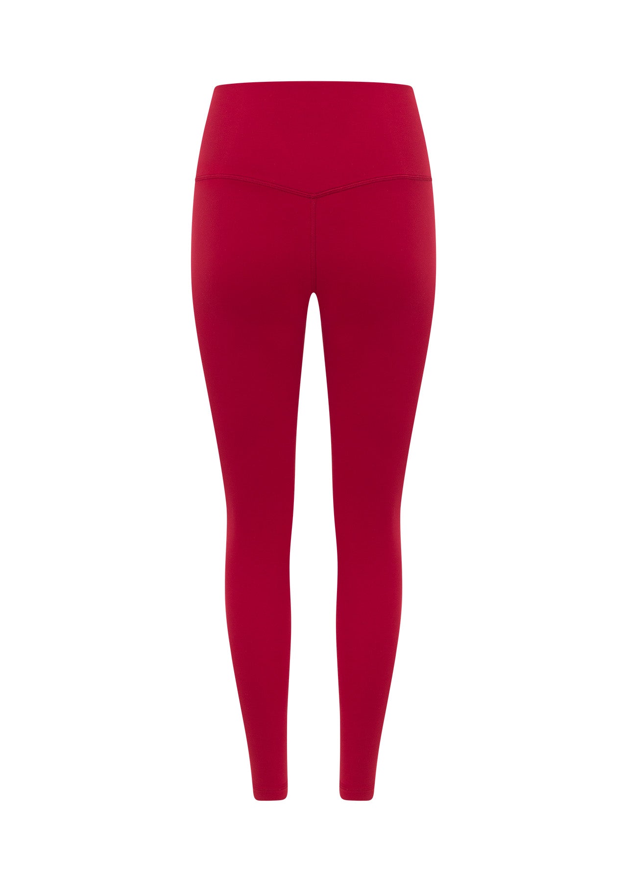 Lorna Jane Lotus No Chafe Phone Pocket Ankle Biter Leggings - Dark Red