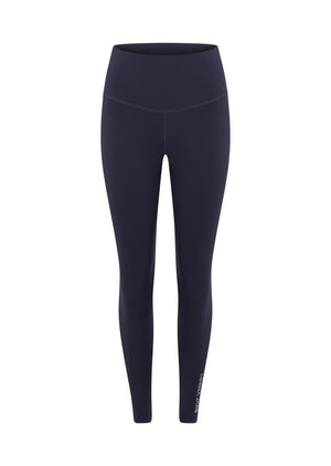 Lorna Jane Lotus No Chafe Phone Pocket Ankle Biter Leggings - Dark Platinum Navy