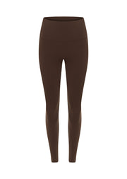 Lorna Jane Lotus No Chafe Phone Pocket Ankle Biter Leggings - Espresso