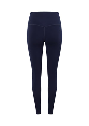 Lorna Jane Lotus No Chafe Phone Pocket Ankle Biter Leggings - French Navy