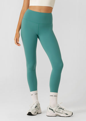 Lorna Jane Lotus No Chafe Phone Pocket Ankle Biter Leggings - Jewel