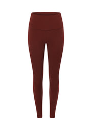 Lorna Jane Lotus No Chafe Phone Pocket Ankle Biter Leggings - Merlot