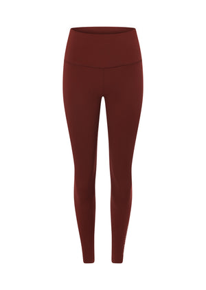 Lorna Jane Lotus No Chafe Phone Pocket Ankle Biter Leggings - Merlot