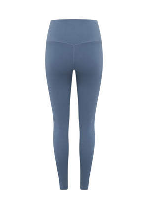 Lorna Jane Lotus No Chafe Phone Pocket Ankle Biter Leggings - Moonlight Blue