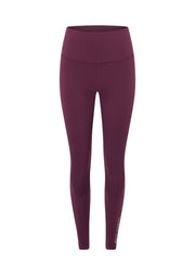 Lorna Jane Lotus No Chafe Phone Pocket Ankle Biter Leggings - Mulberry