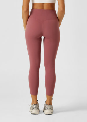 Lorna Jane Lotus No Chafe Phone Pocket Ankle Biter Leggings - Renaissance Rose