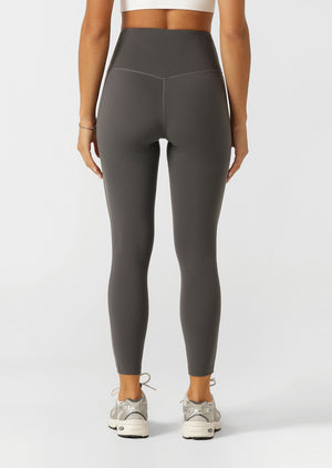 Lorna Jane Lotus No Chafe Phone Pocket Ankle Biter Leggings - Titanium