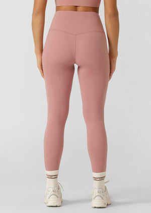 Lorna Jane Lotus No Chafe Phone Pocket Ankle Biter Leggings - Wild Rose