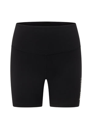 Lorna Jane Lotus No Chafe Phone Pocket 16cm Bike Shorts - Recycled Black