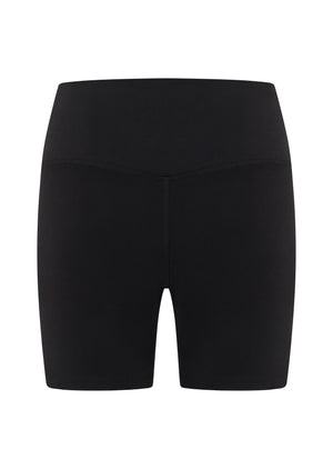 Lorna Jane Lotus No Chafe Phone Pocket 16cm Bike Shorts - Recycled Black