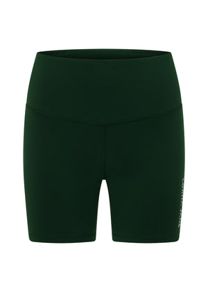 Lorna Jane Lotus No Chafe Phone Pocket 16cm Bike Shorts - Dark Green