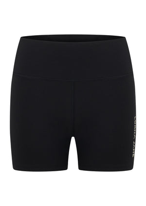 Lorna Jane Lotus No Chafe Phone Pocket 12cm Bike Shorts - Recycled Black