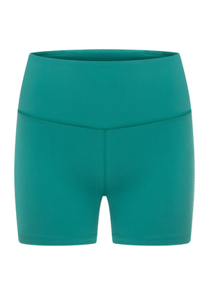 Lorna Jane Lotus No Chafe Phone Pocket 12cm Bike Shorts - Jewel
