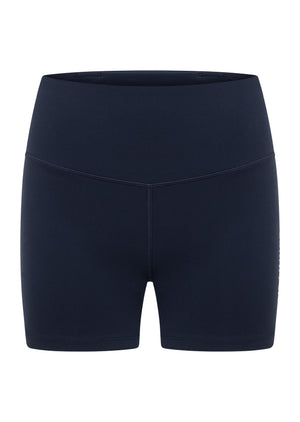 Lorna Jane Lotus No Chafe Phone Pocket 12cm Bike Shorts - Platinum Navy
