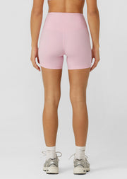 Lorna Jane Lotus No Chafe Phone Pocket 12cm Bike Shorts - Sweet Pink