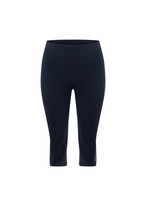 Lorna Jane Lotus No Chafe Phone Pocket 3/4 Leggings - Platinum Navy