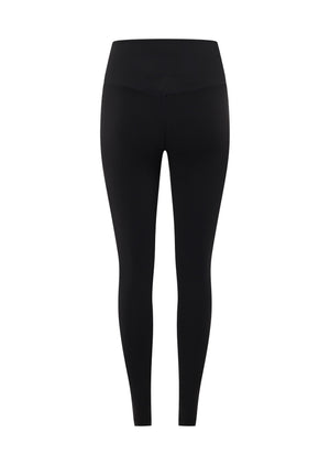 Lorna Jane Lotus No Chafe Phone Pocket Full Length Leggings - Recycled Black