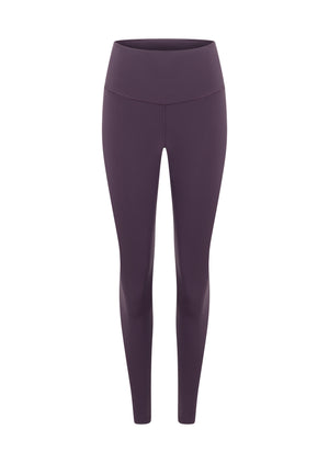 Lorna Jane Lotus No Chafe Phone Pocket Full Length Leggings - Midnight Plum