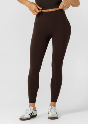 Lorna Jane Lotus No Chafe Phone Pocket Full Length Leggings - Volcano