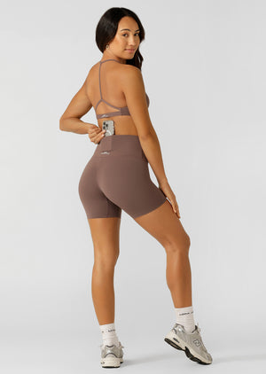Lorna Jane Liberty 14cm Bike Shorts - Stone