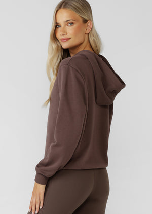 Lorna Jane Lotus Hoodie - Cinnamon