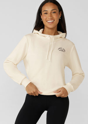 Lorna Jane Lotus Hoodie - Cream