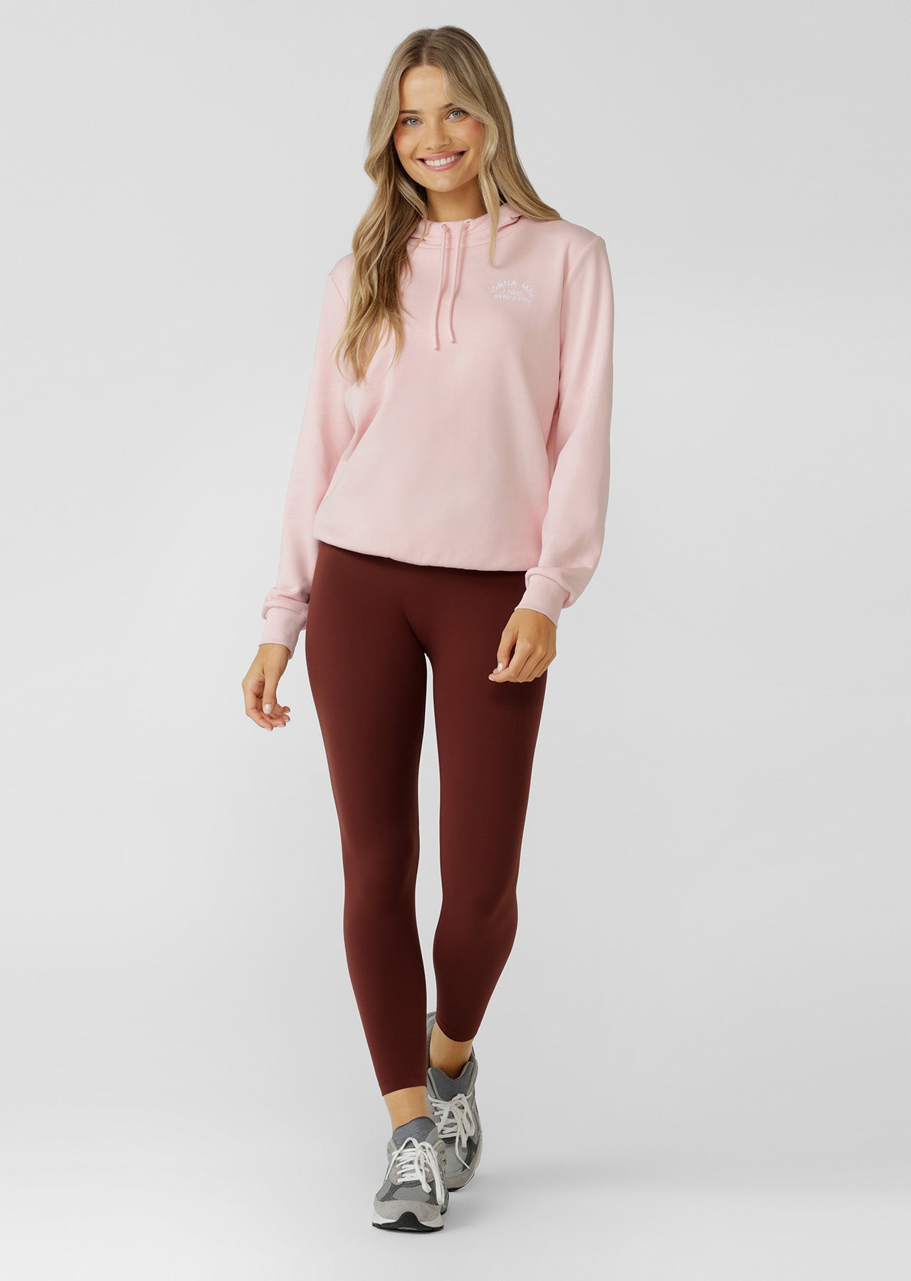 Lorna Jane Lotus Hoodie - Pale Peony