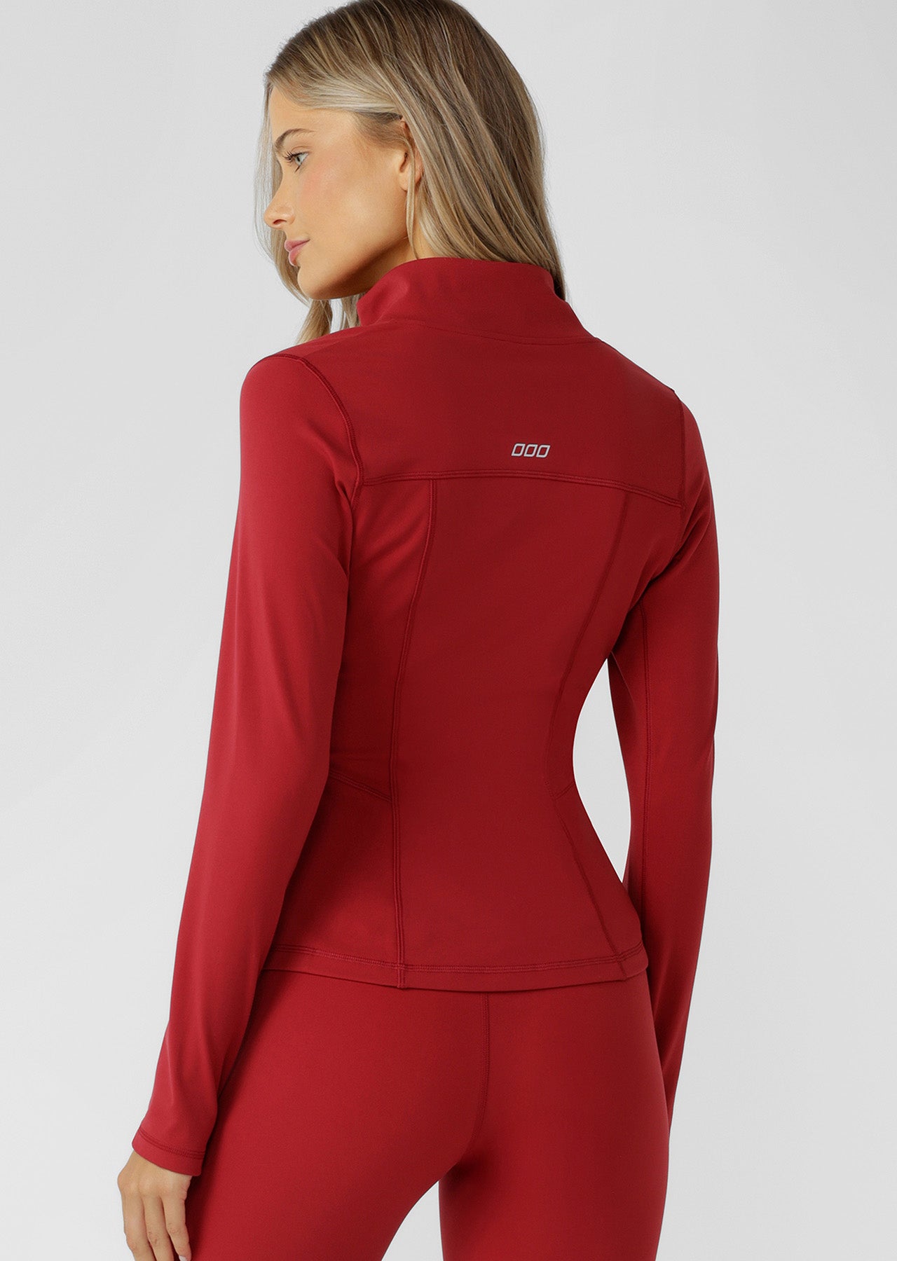 Lorna Jane Amy Active Tech Zip Through Jacket - Dark Red
