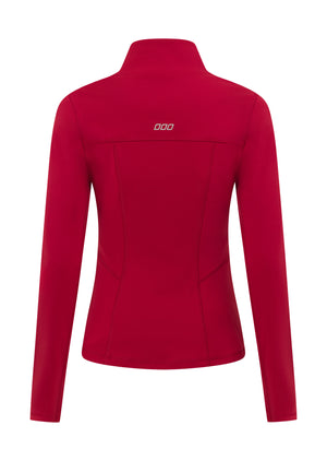 Lorna Jane Amy Active Tech Zip Through Jacket - Dark Red