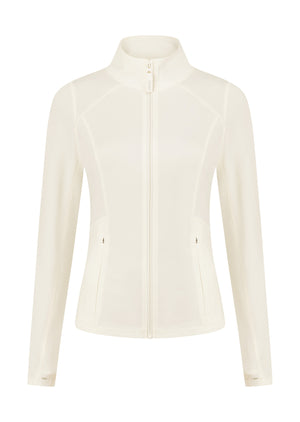 Lorna Jane Amy Active Tech Zip Through Jacket - Porcelain