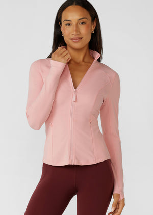 Lorna Jane Amy Active Tech Zip Through Jacket - Wisteria Pink