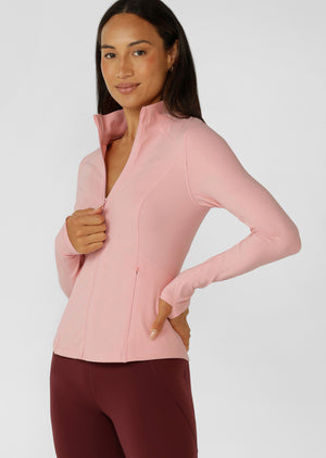 Lorna Jane Amy Active Tech Zip Through Jacket - Wisteria Pink