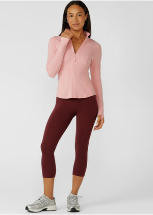 Lorna Jane Amy Active Tech Zip Through Jacket - Wisteria Pink