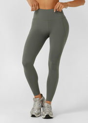 Lorna Jane Amy No Chafe Phone Pocket Full Length Leggings - Agave Green