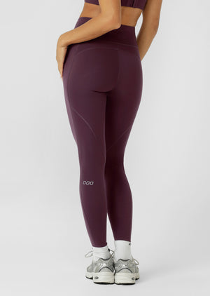 Lorna Jane Amy No Chafe Phone Pocket Full Length Leggings - Pinot