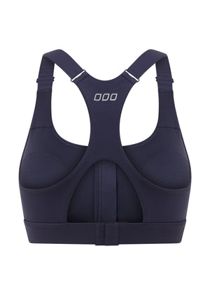 Lorna Jane Easy Zip On Max Support Sports Bra - Ash Blue