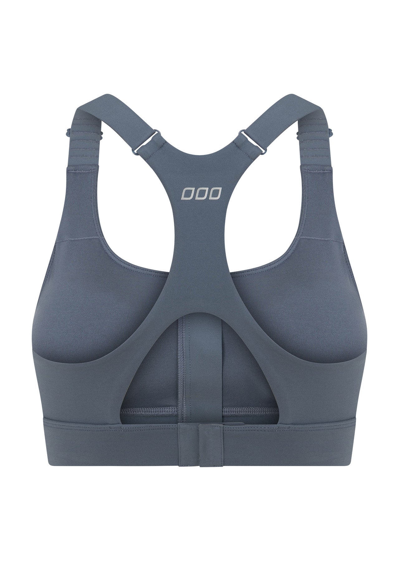 Lorna Jane Easy Zip On Max Support Sports Bra - Powder Grey