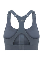 Lorna Jane Easy Zip On Max Support Sports Bra - Powder Grey