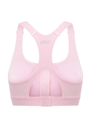 Lorna Jane Easy Zip On Max Support Sports Bra - Sweet Pink