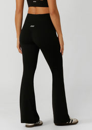 Lorna Jane Lotus Thermal Flared Leggings - Black