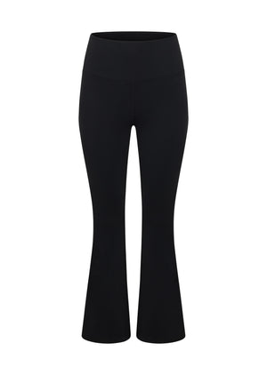 Lorna Jane Lotus Thermal Flared Leggings - Black