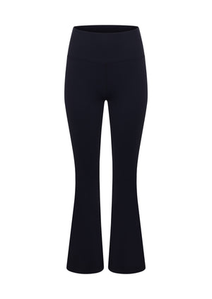 Lorna Jane Lotus Thermal Flared Leggings - Midnight Blue