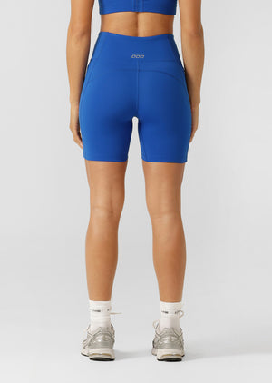 Lorna Jane Amy No Ride Phone Pocket 14cm Bike Shorts - Cobalt Blue