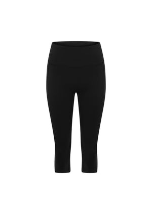 Lorna Jane Amy No Ride Phone Pocket 3/4 Leggings - Recycled Black