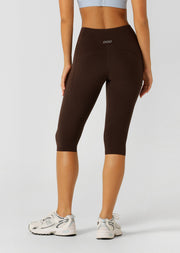 Lorna Jane Amy No Ride Phone Pocket 3/4 Leggings - Volcano