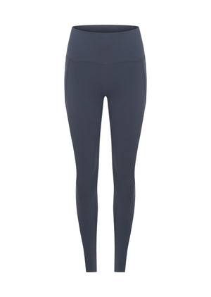 Lorna Jane Amy No Ride Phone Pocket Full Length Leggings - Dark Powder Grey