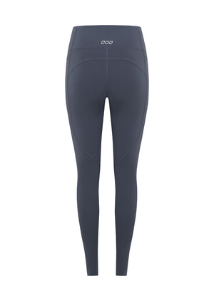 Lorna Jane Amy No Ride Phone Pocket Full Length Leggings - Dark Powder Grey